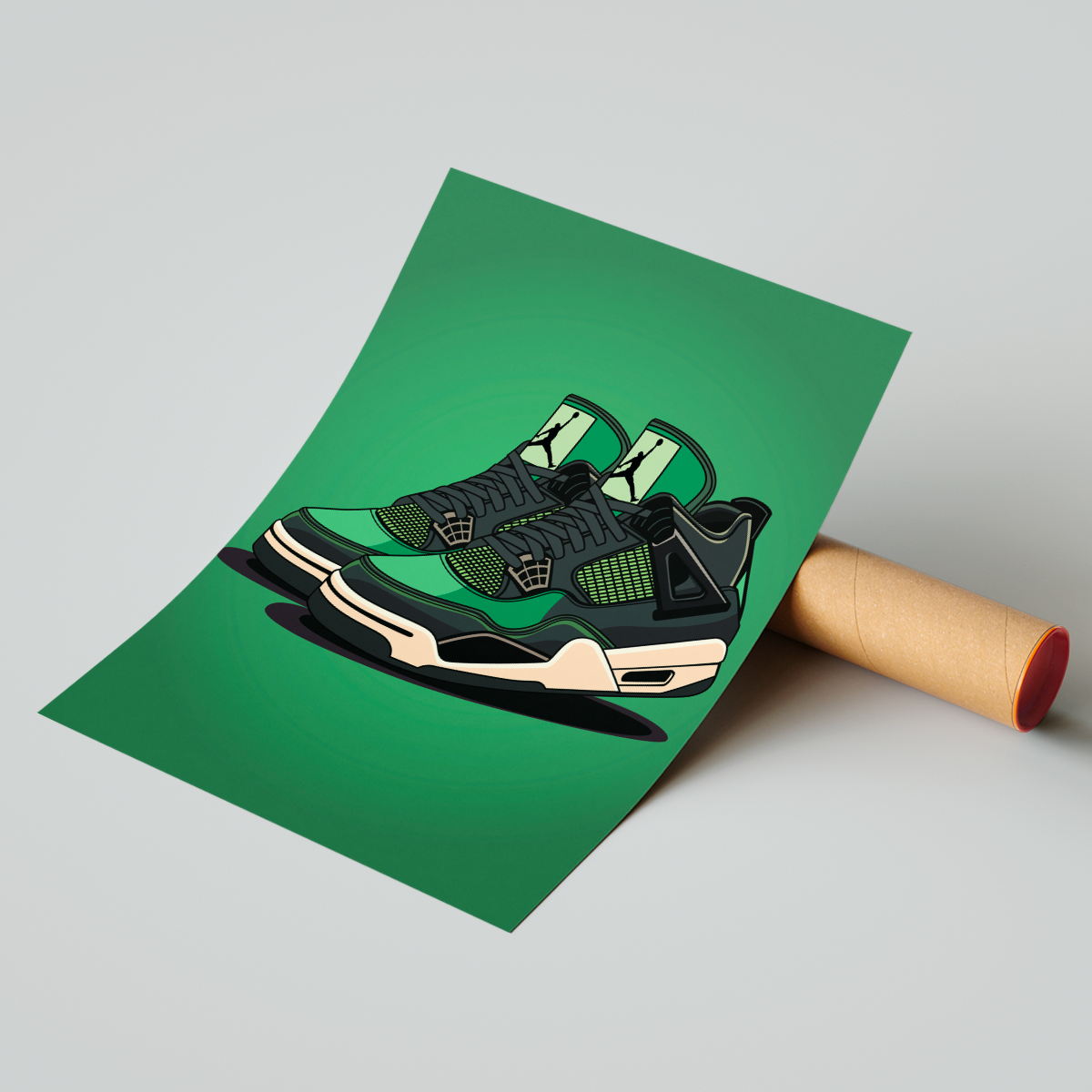 Affiche Air Jordan Vert