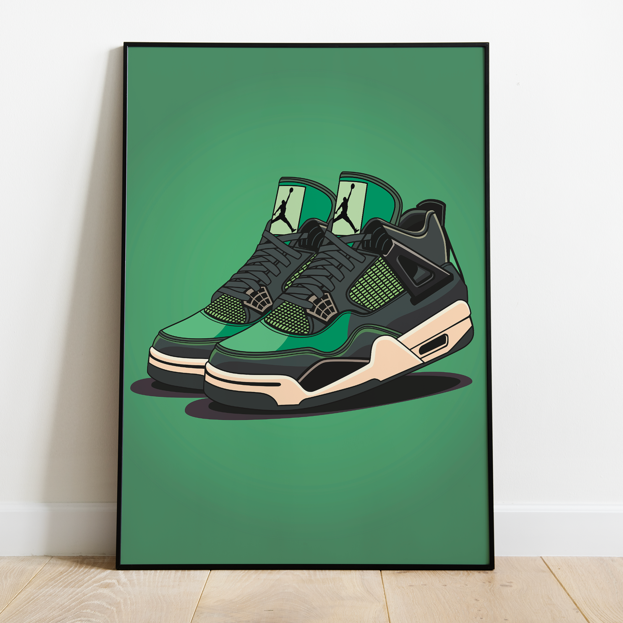 Affiche Air Jordan Vert