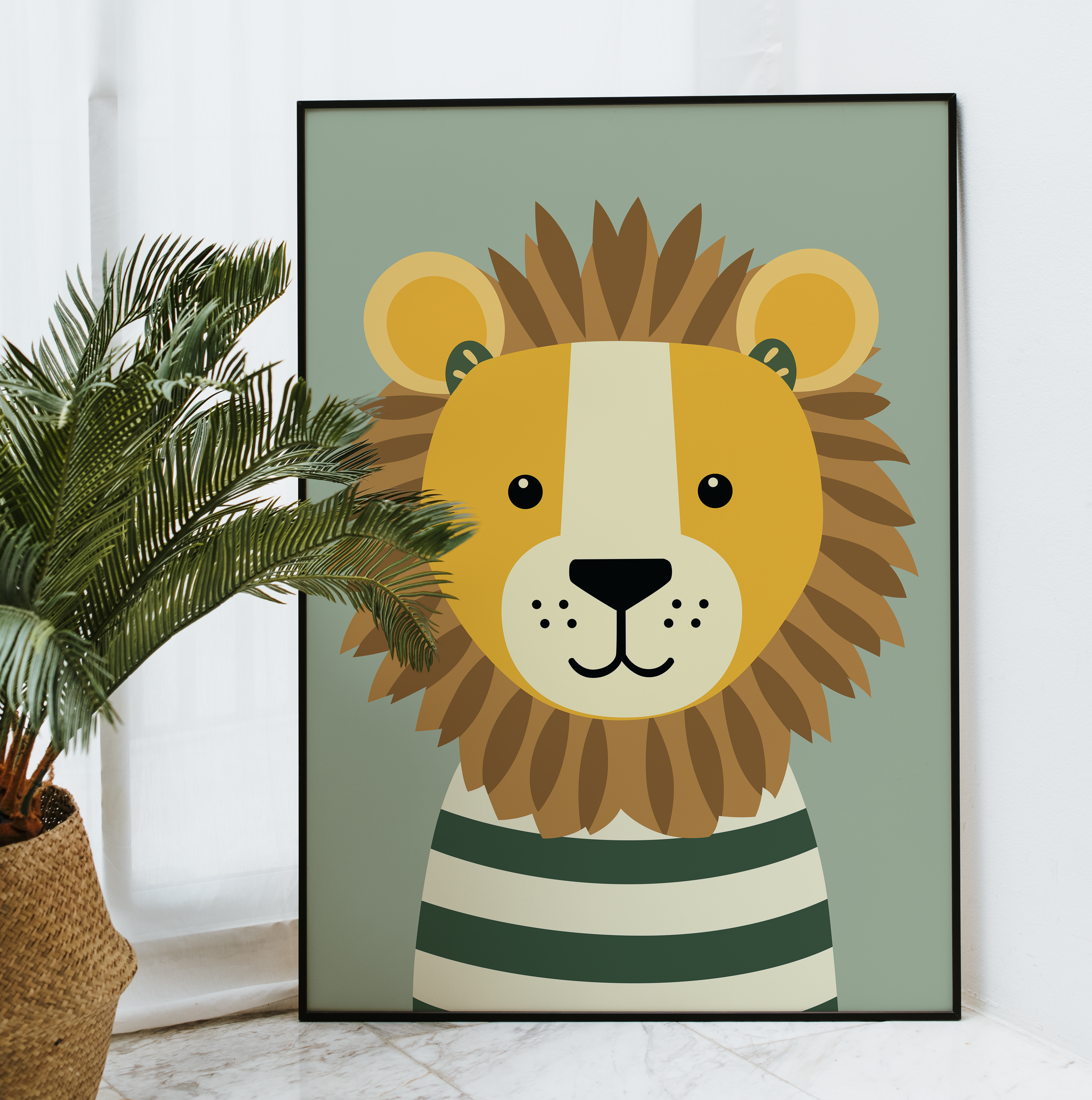 Affiche Bébé Lion