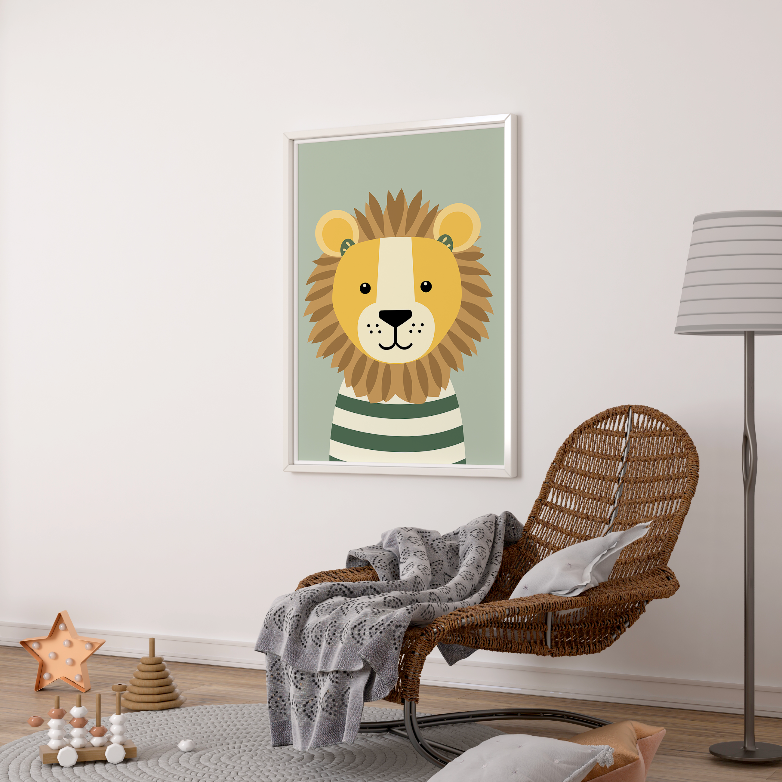 Affiche Bébé Lion