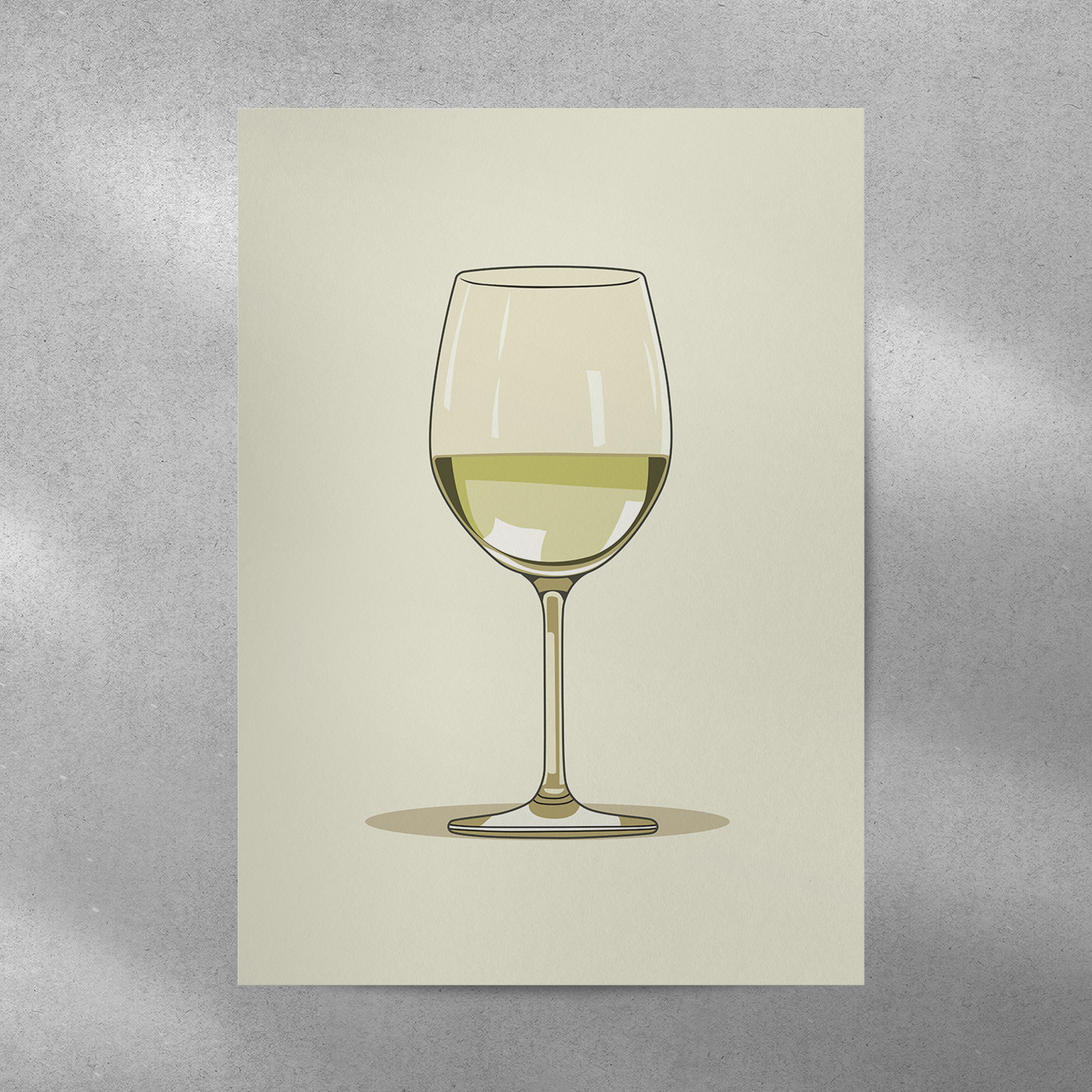 Affiche Vin Blanc