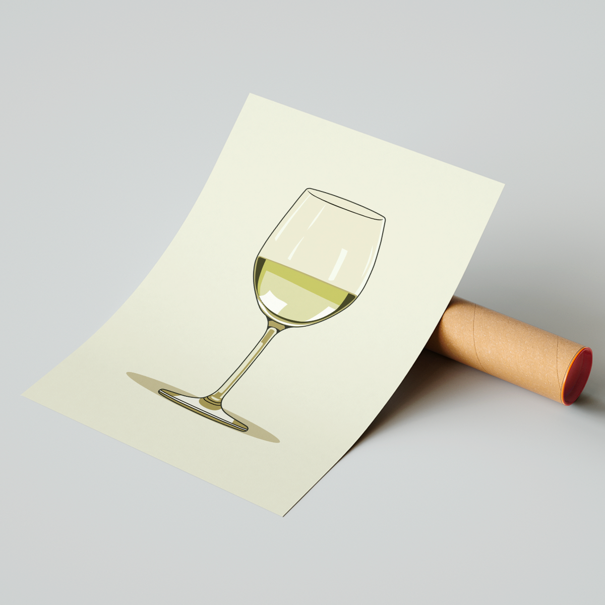 Affiche Vin Blanc
