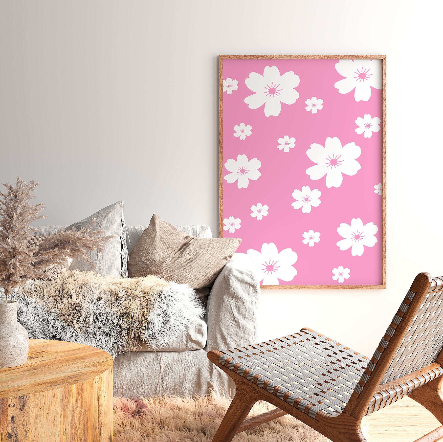 Affiche Pinky Flowers