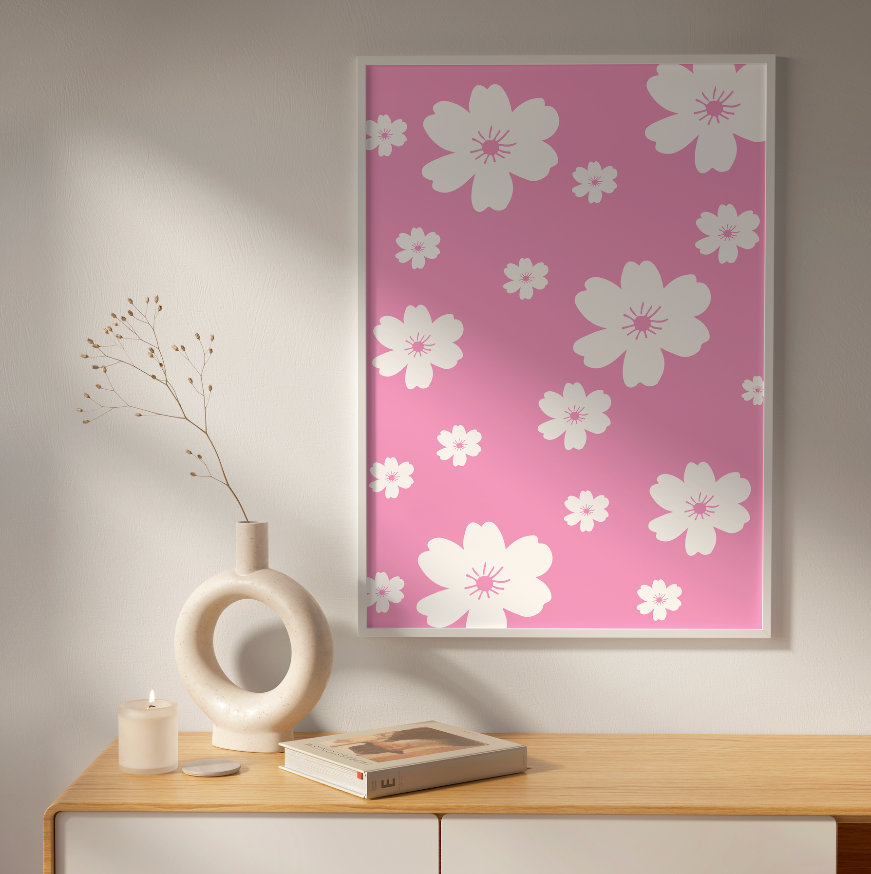 Affiche Pinky Flowers