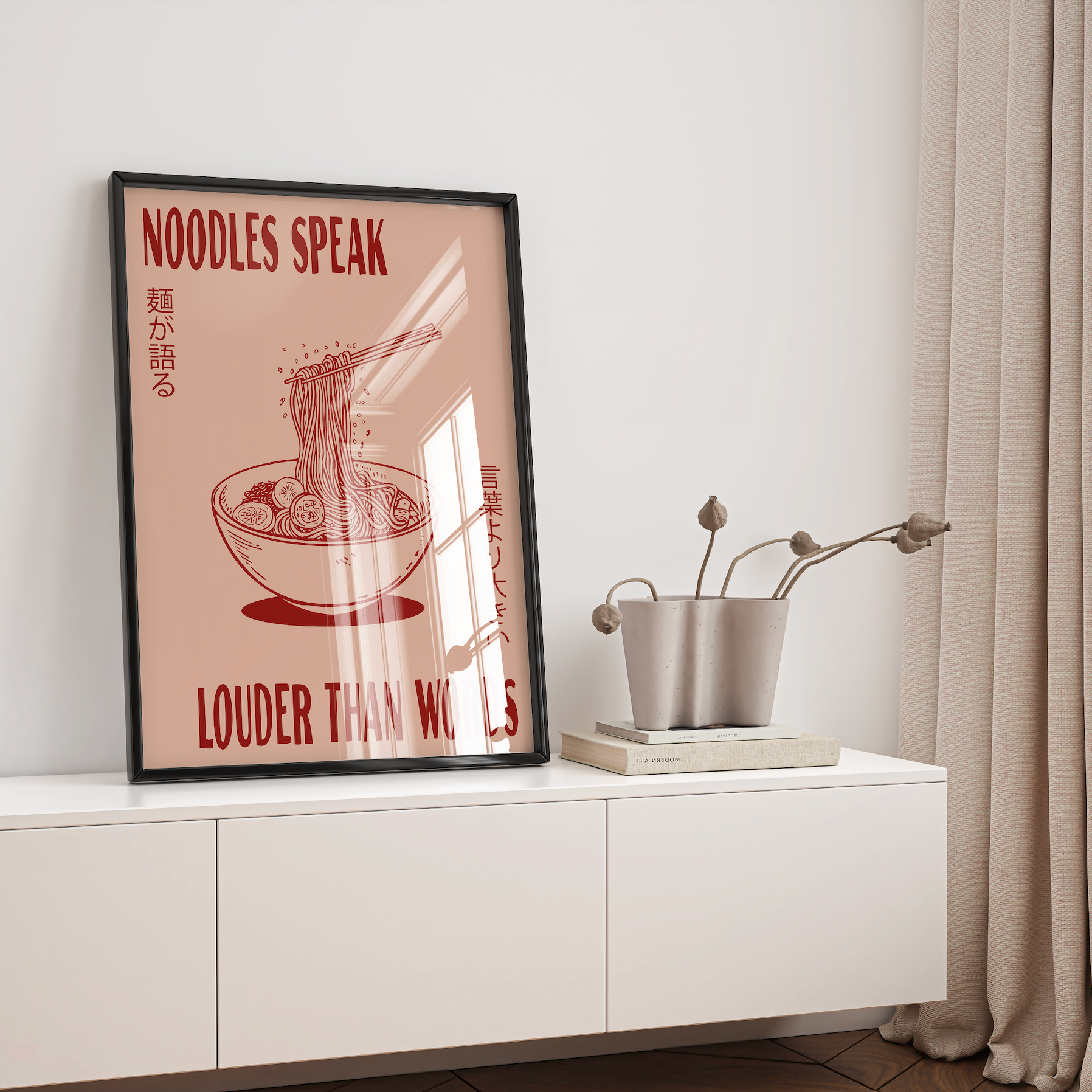 Affiche Noodles Speak Louder Than Words