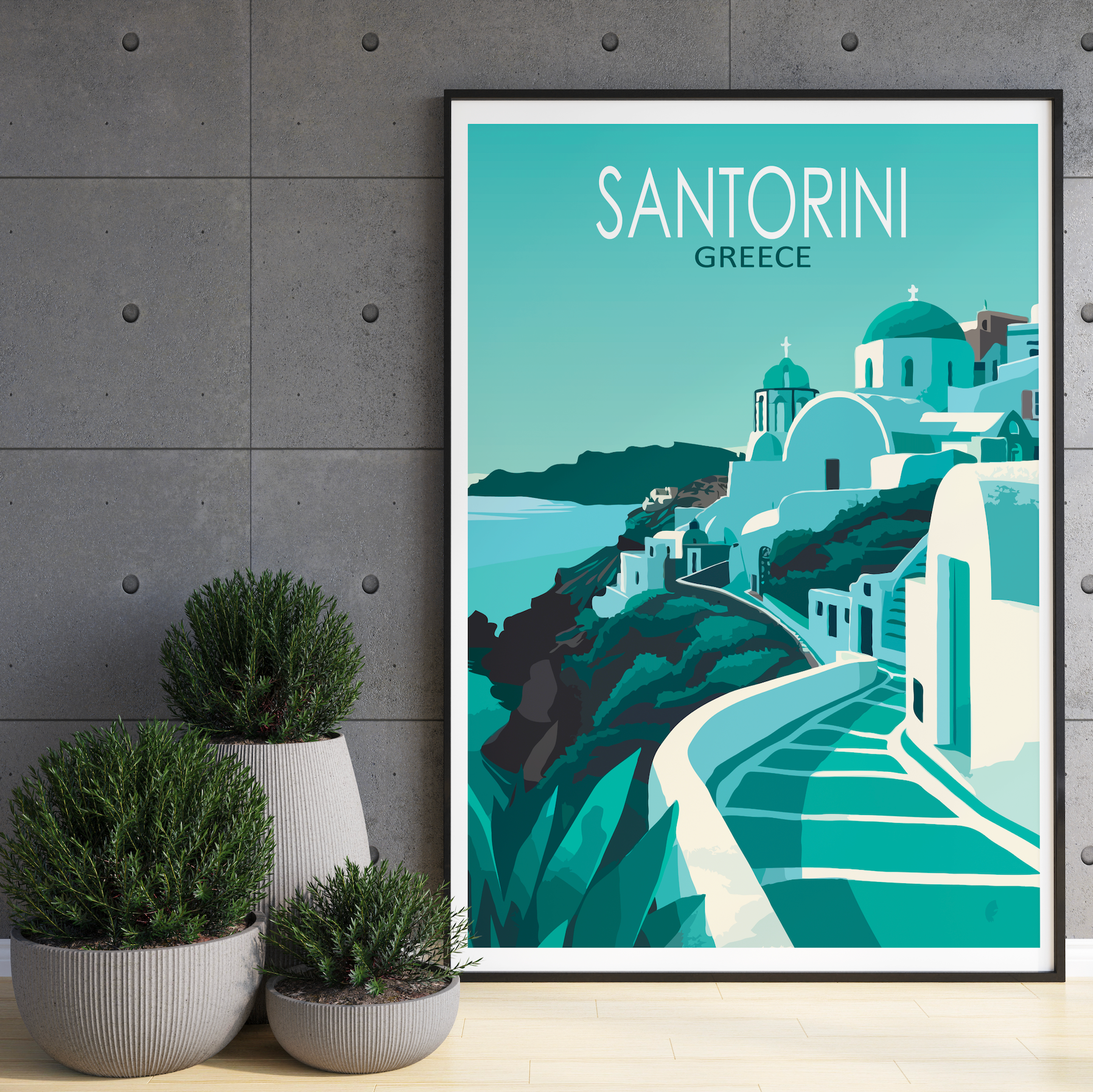 Affiche Santorini