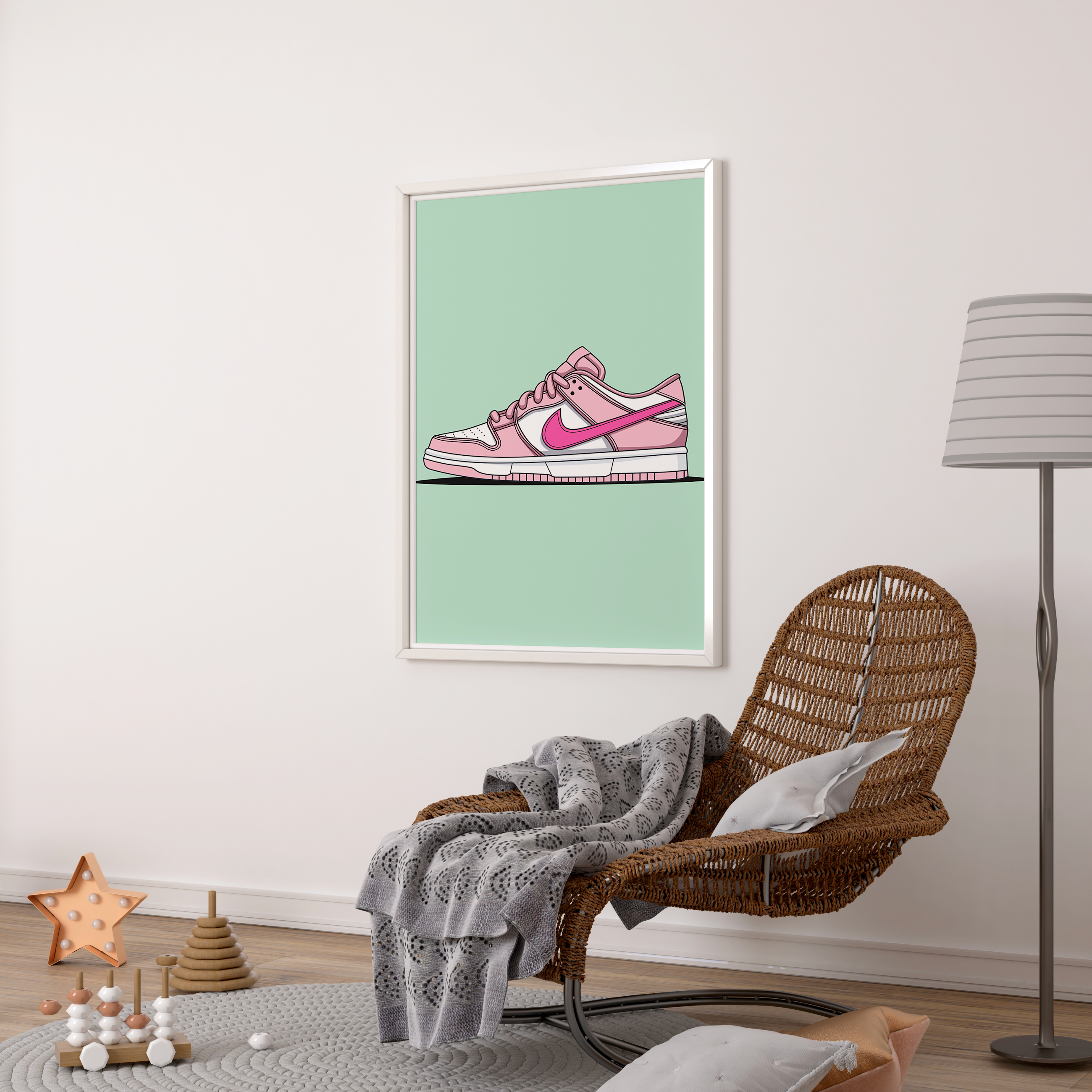 Affiche Dunk Low Rose