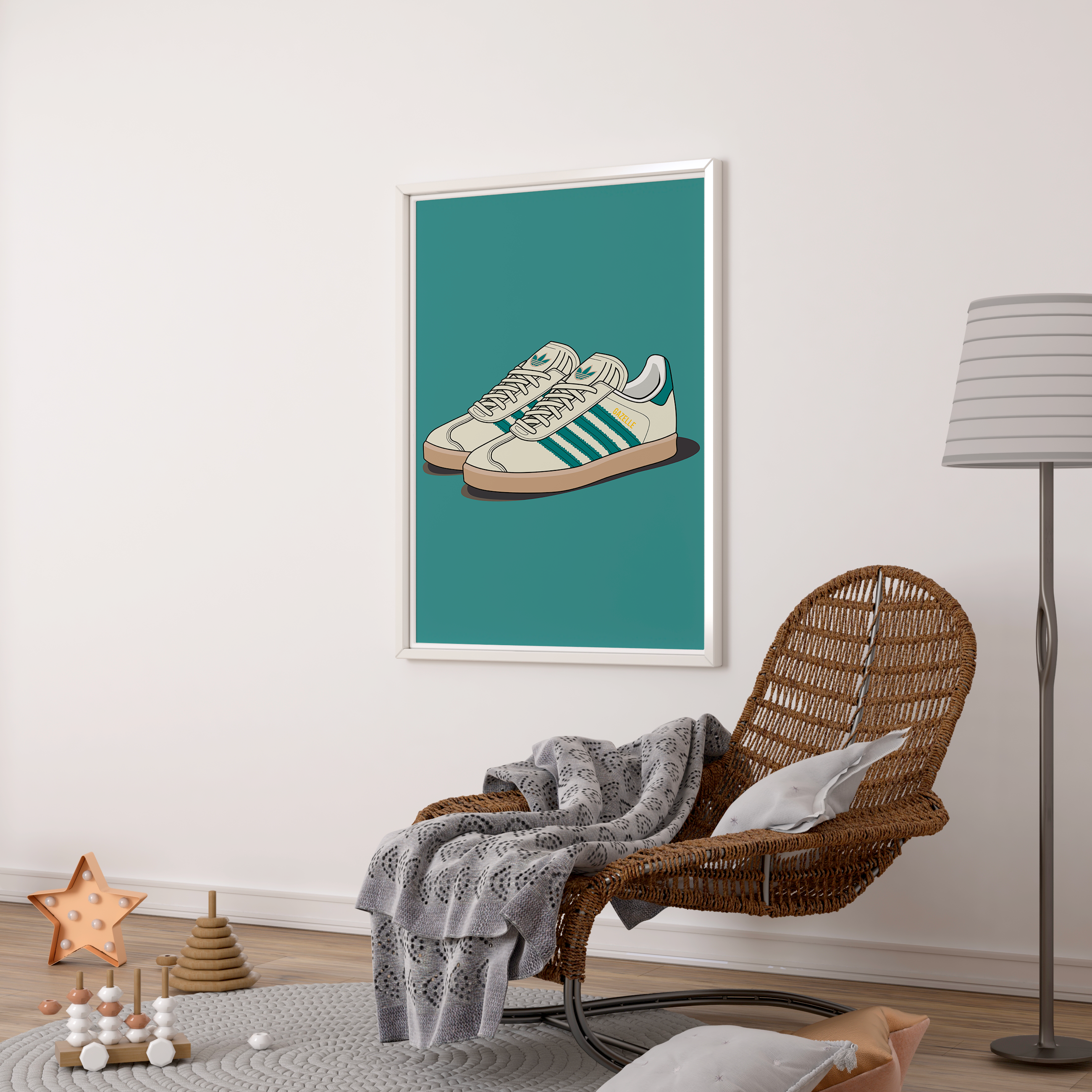 Affiche Gazelle Beige