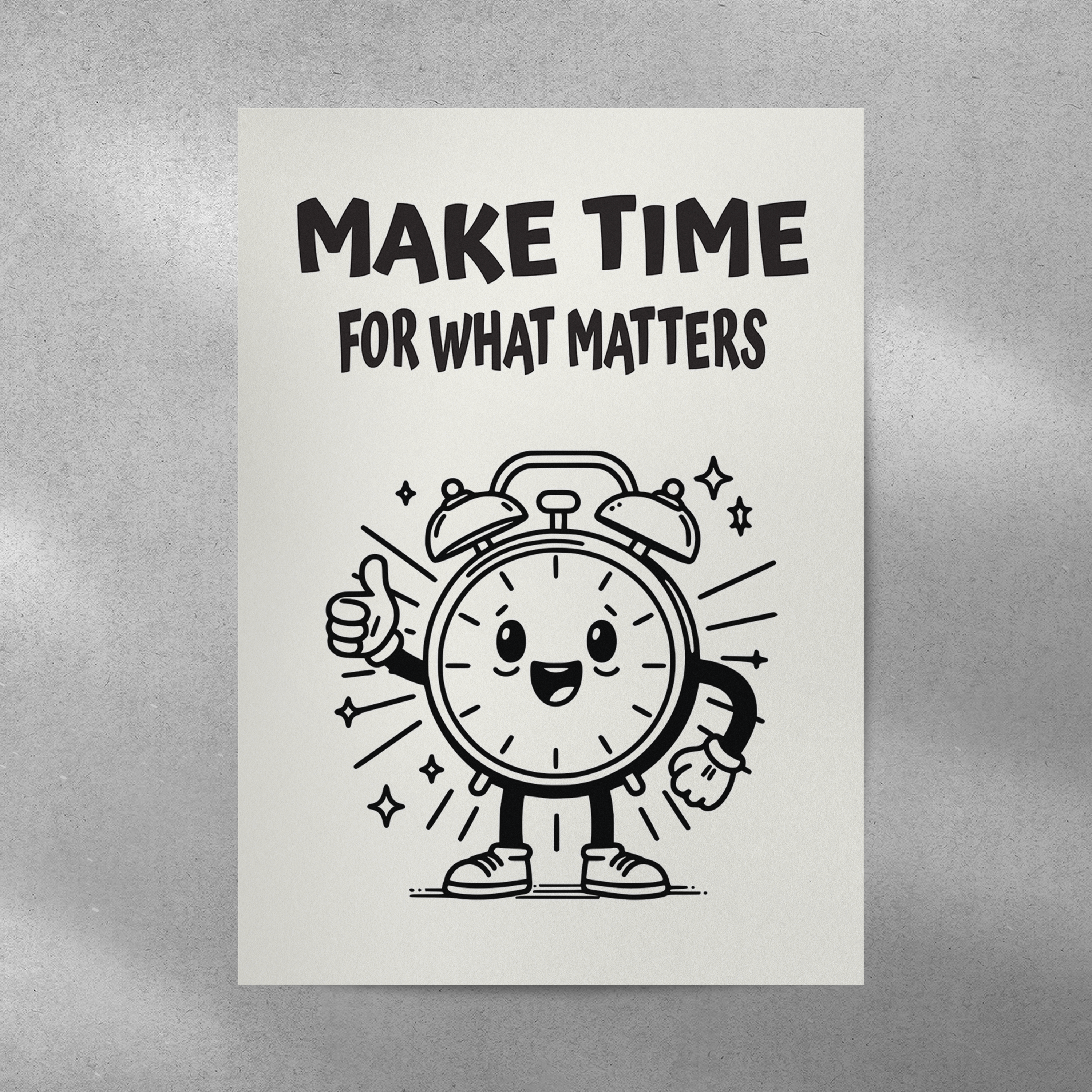 Affiche Make Time For What Matters