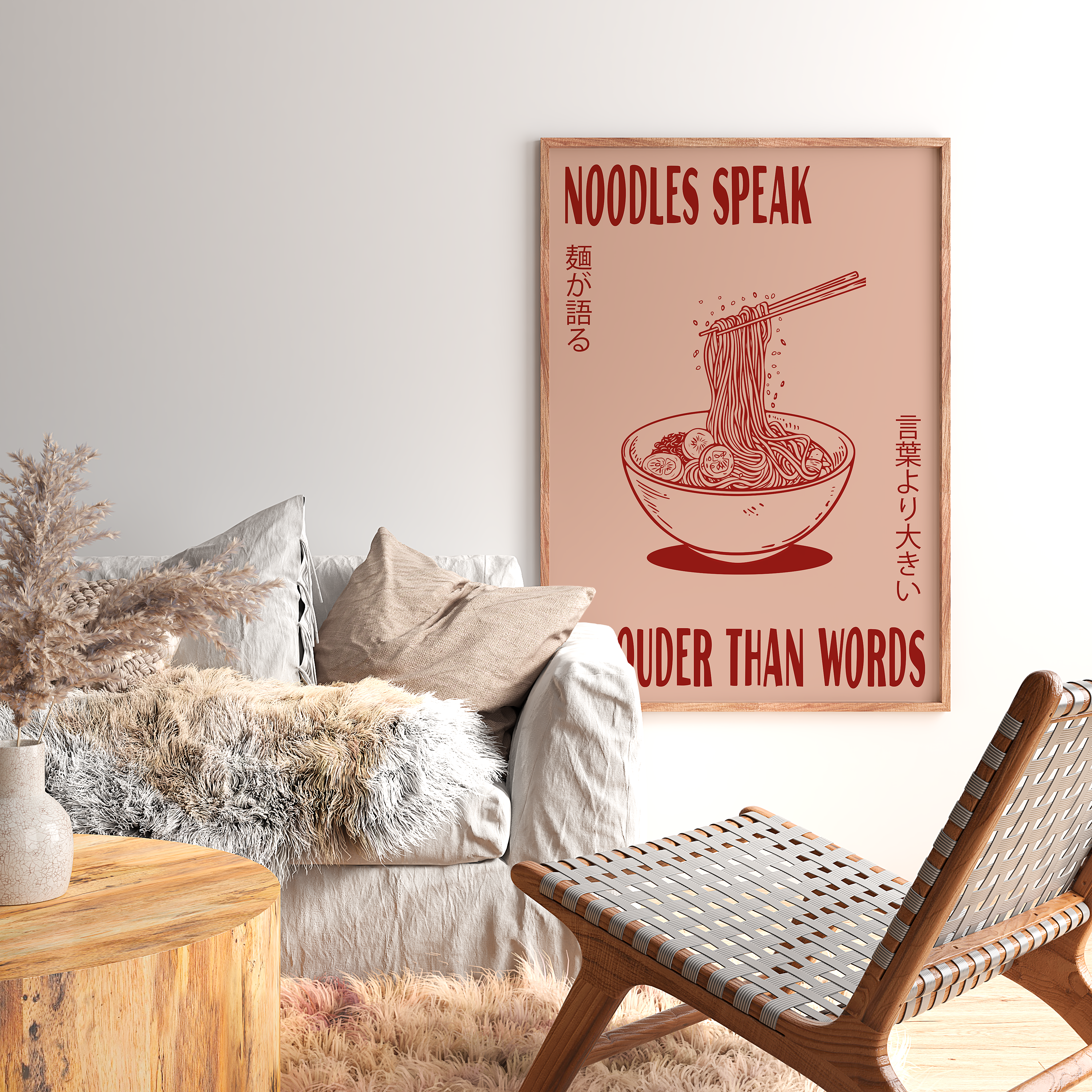 Affiche Noodles Speak Louder Than Words