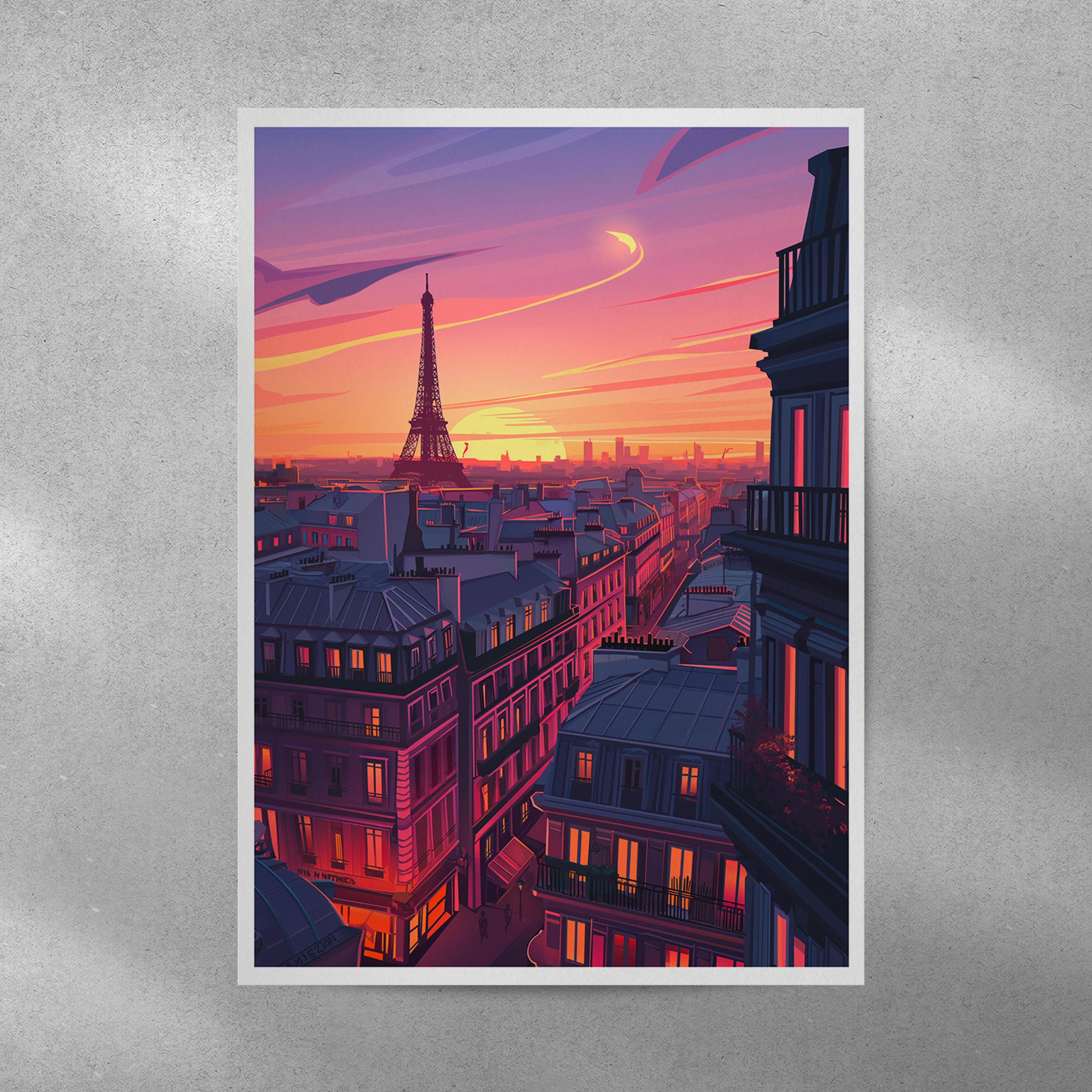 Affiche Paris Sunset