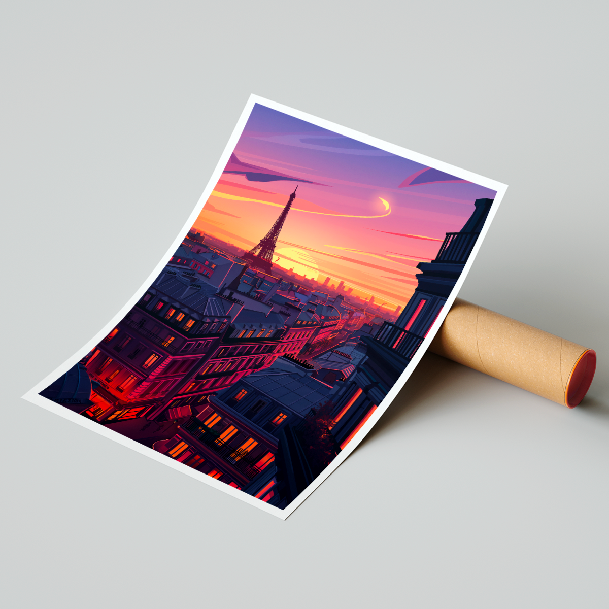 Affiche Paris Sunset