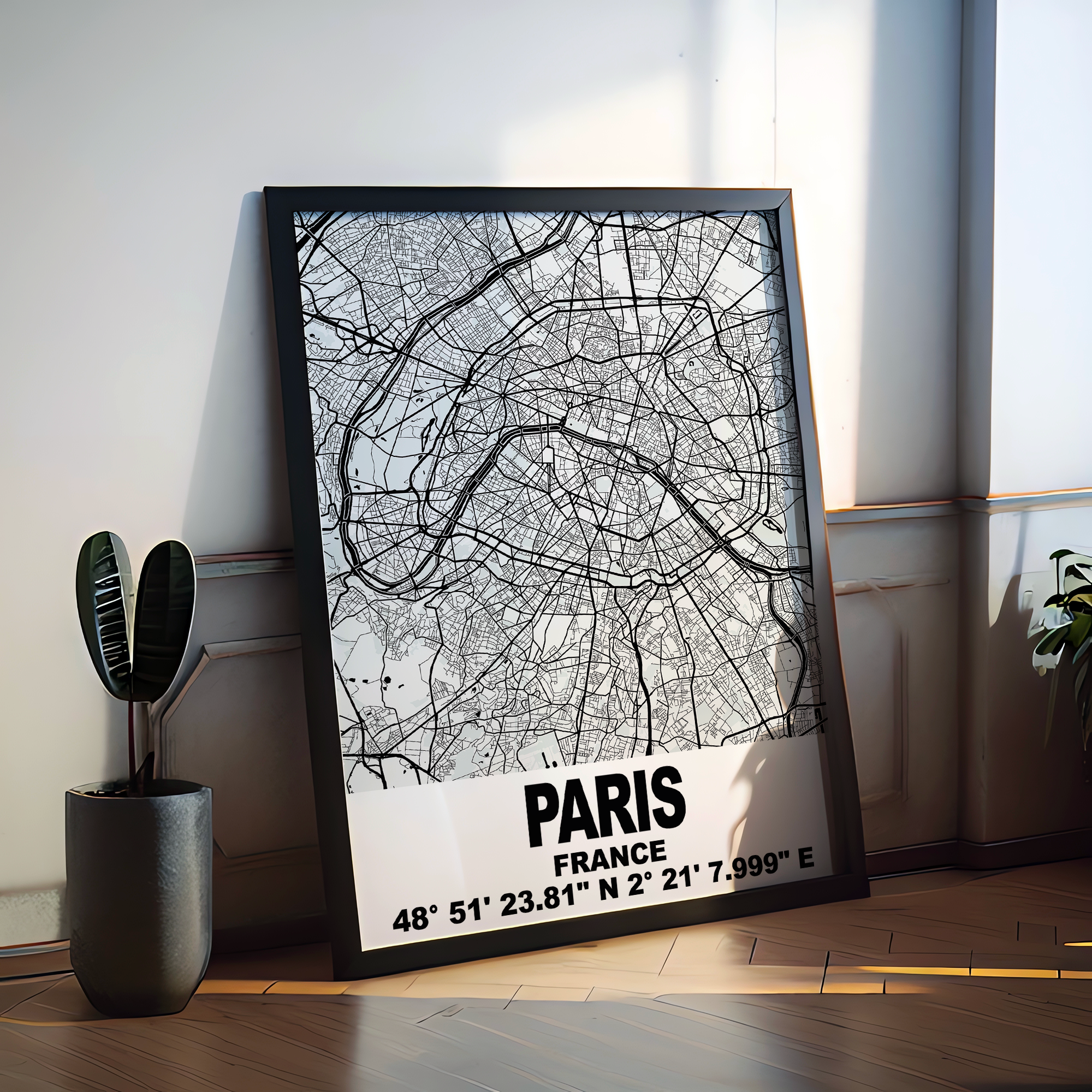 Affiche Carte Paris