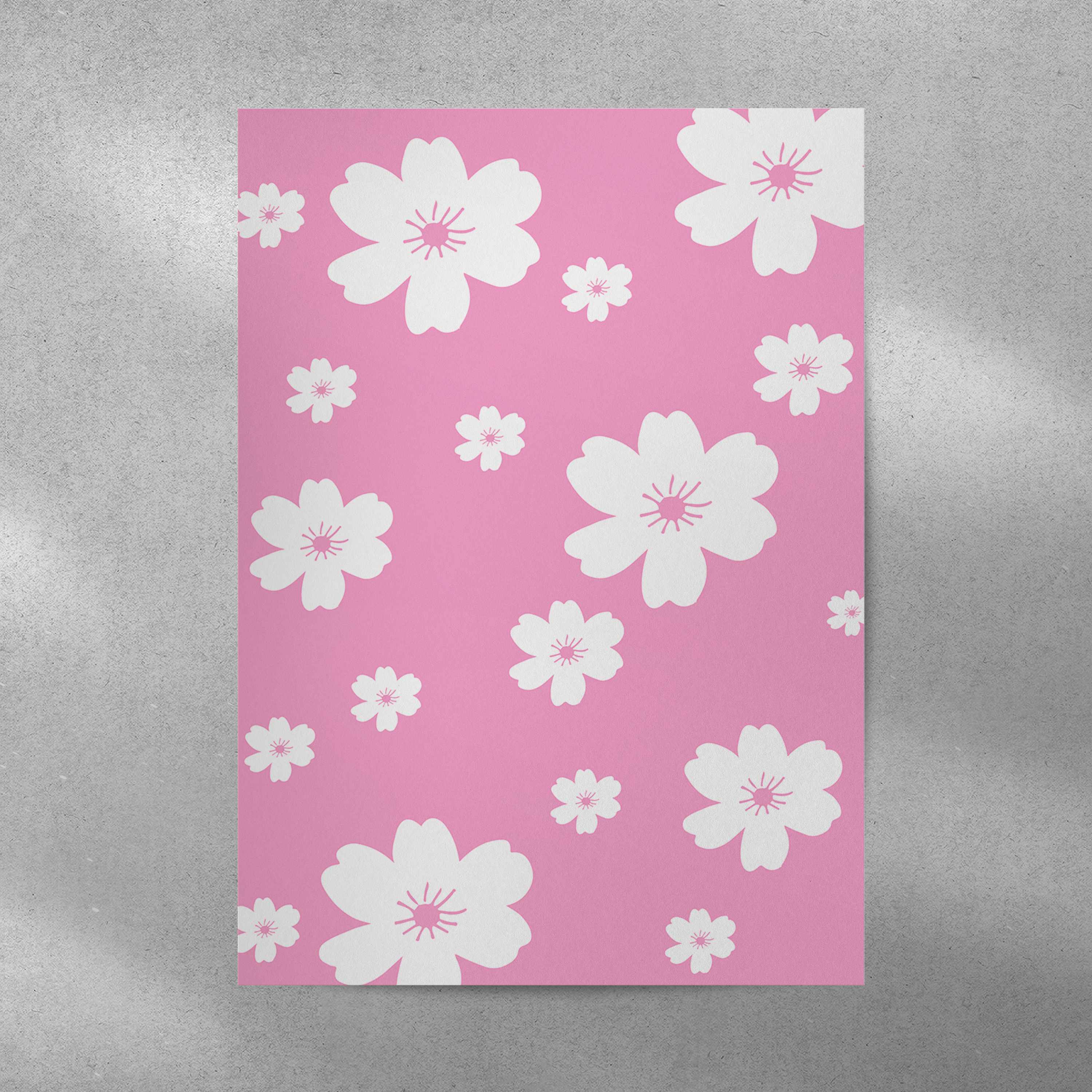 Affiche Pinky Flowers