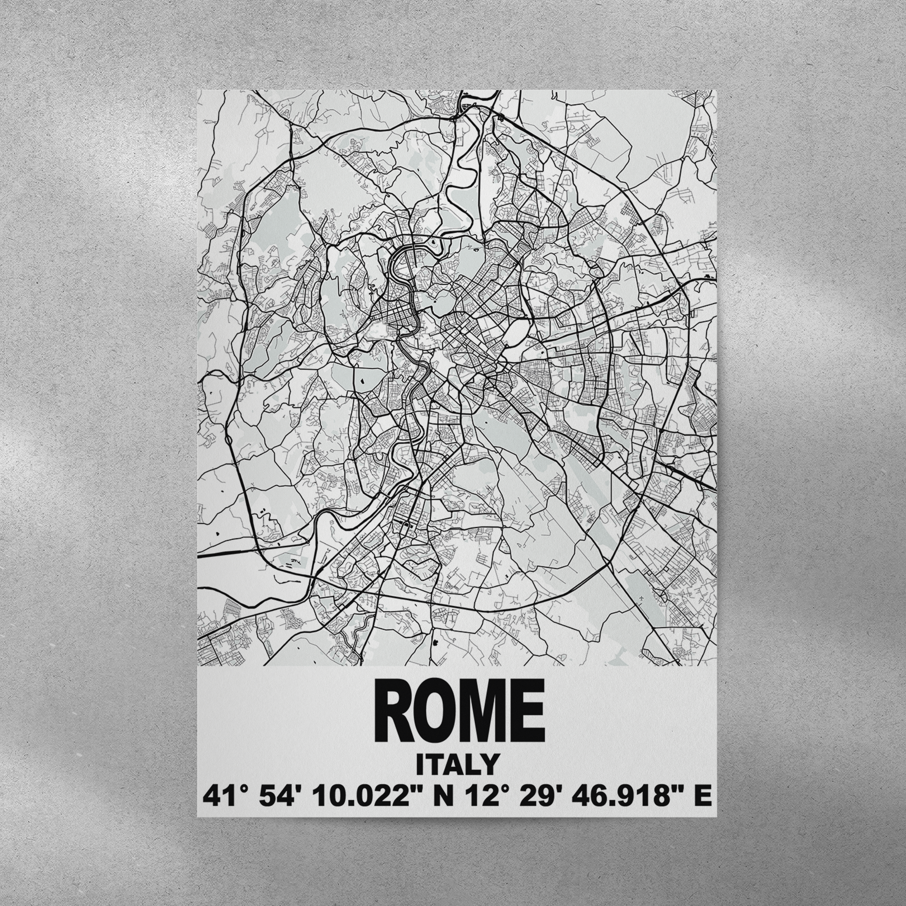 Affiche Carte Rome