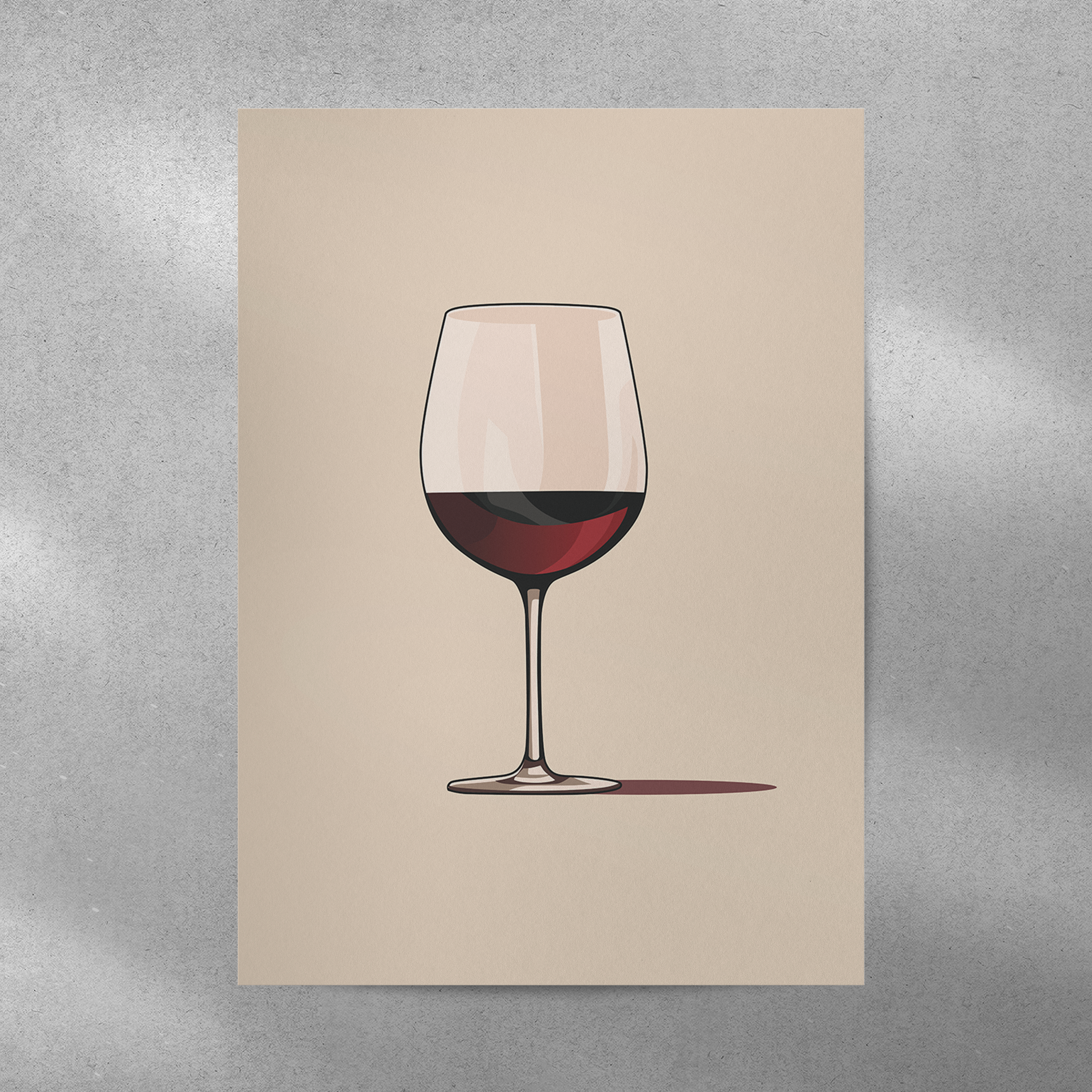 Affiche Vin Rouge