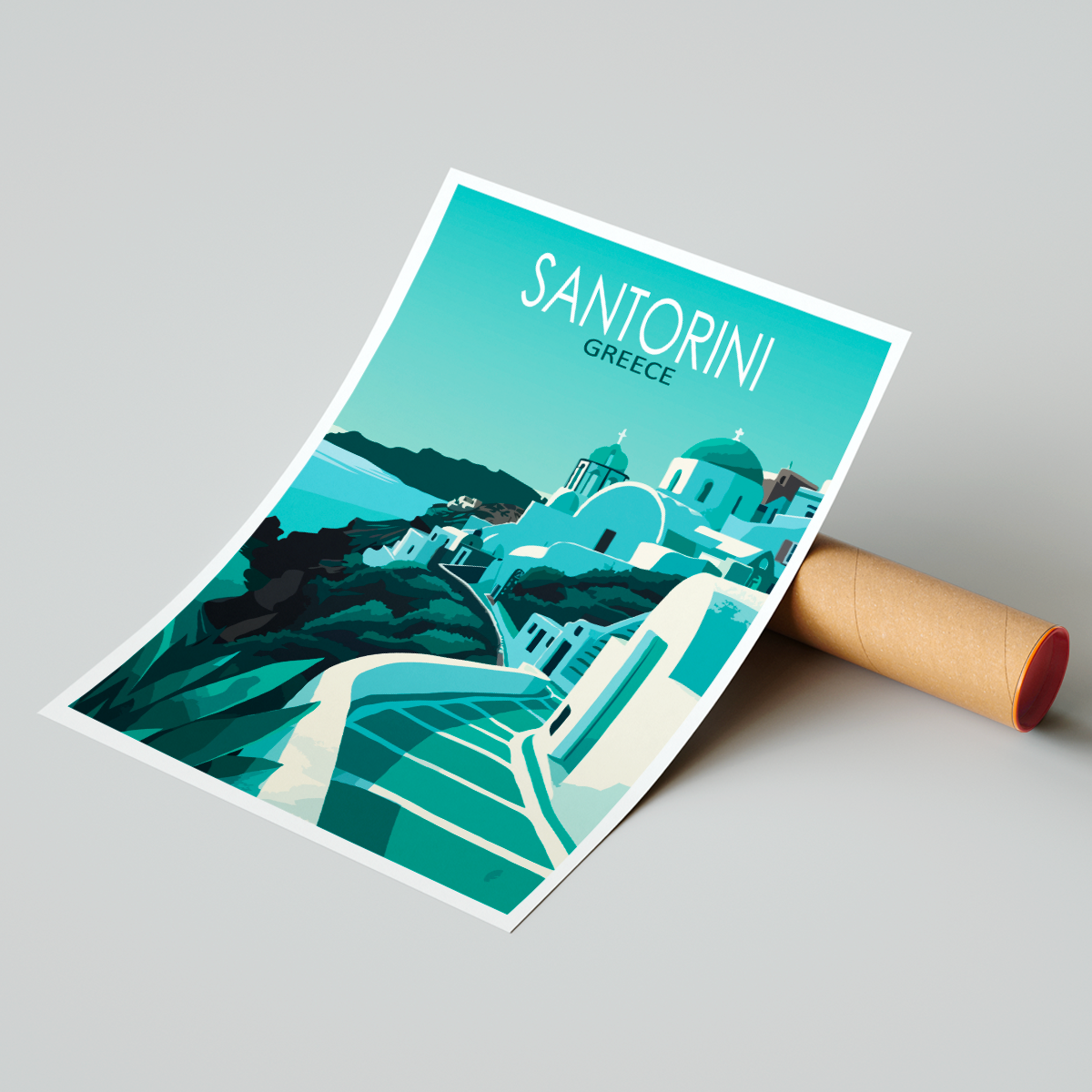 Affiche Santorini