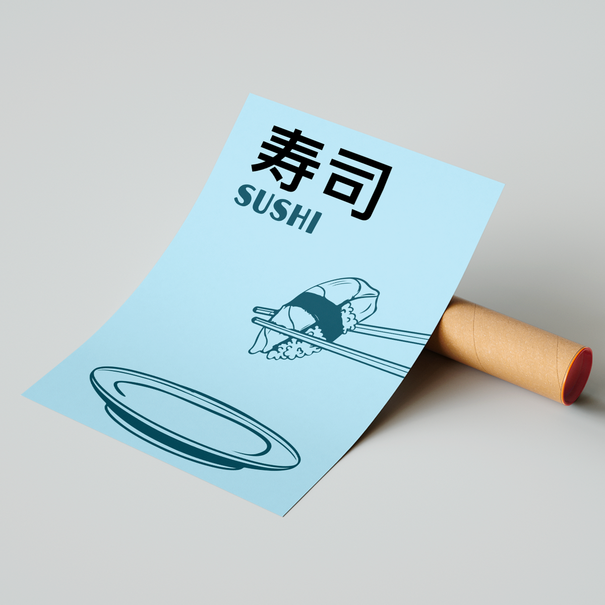 Affiche Blue Sushi