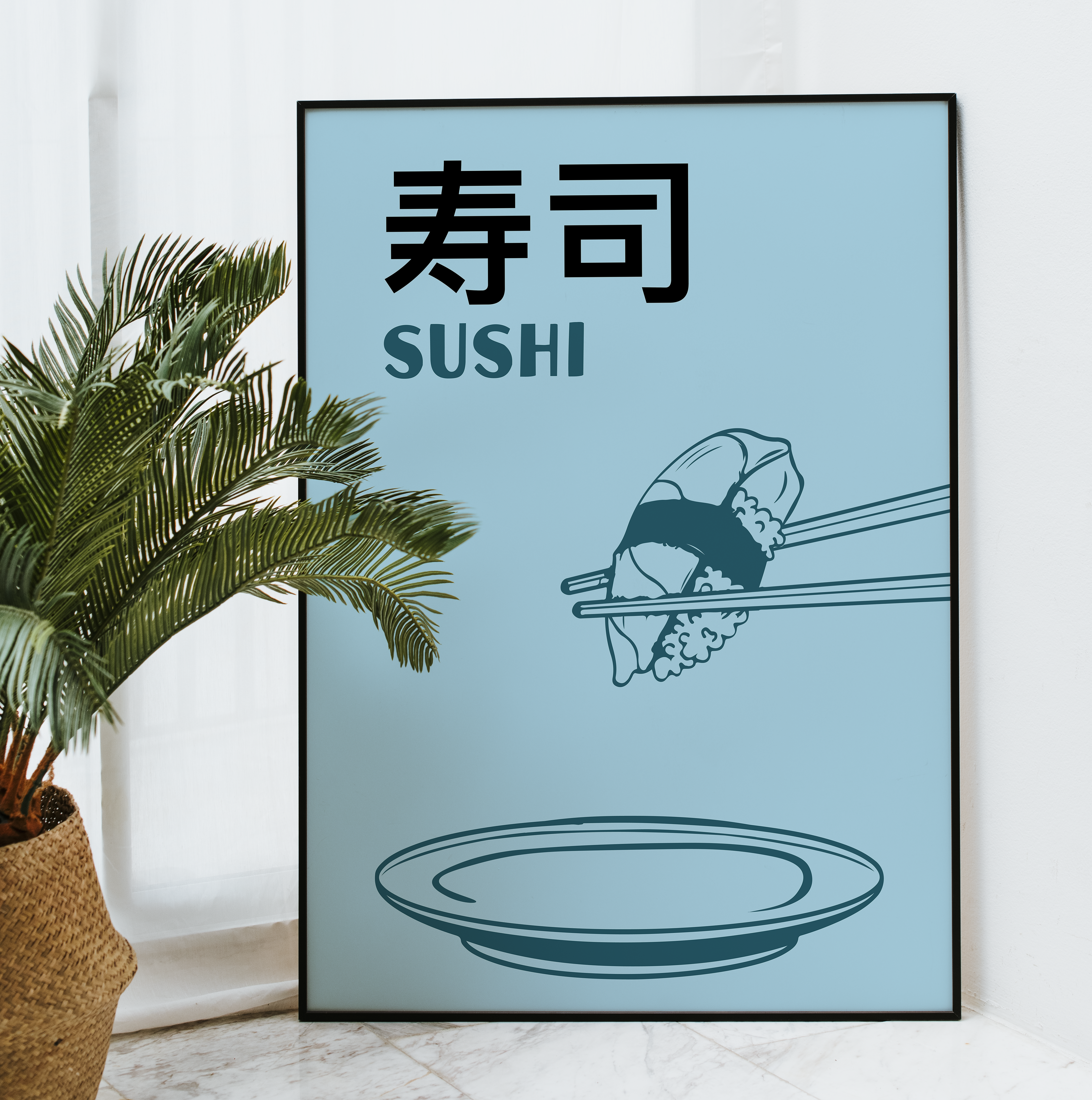 Affiche Blue Sushi